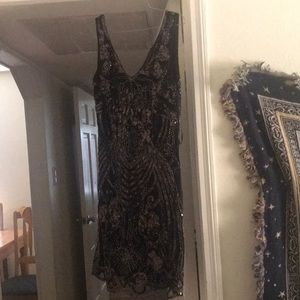 Size 6 formal black cocktail party dress